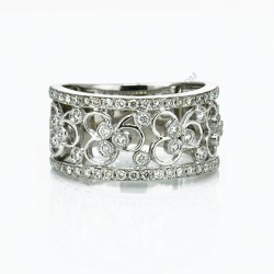 Diamond Flower Dress Ring
